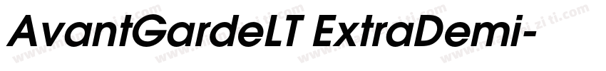 AvantGardeLT ExtraDemi字体转换